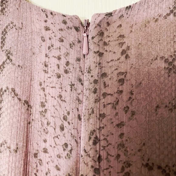 0514 French connection pink snakeskin dress sz 2 - Picture 4 of 8